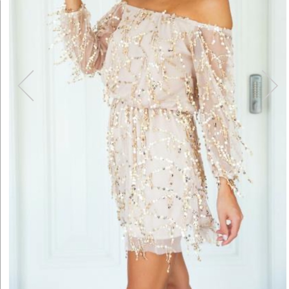 Balmain Sequin Dress (Gold)